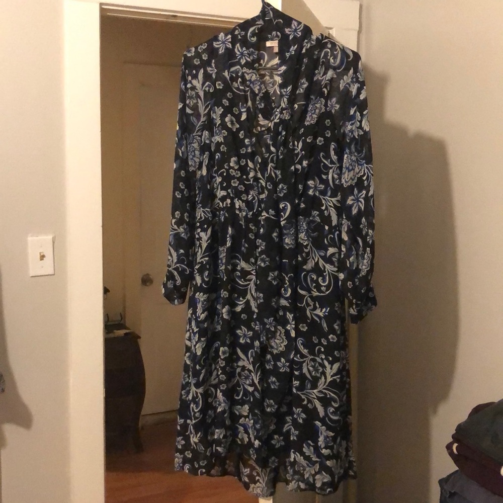 Gauzy floral dress